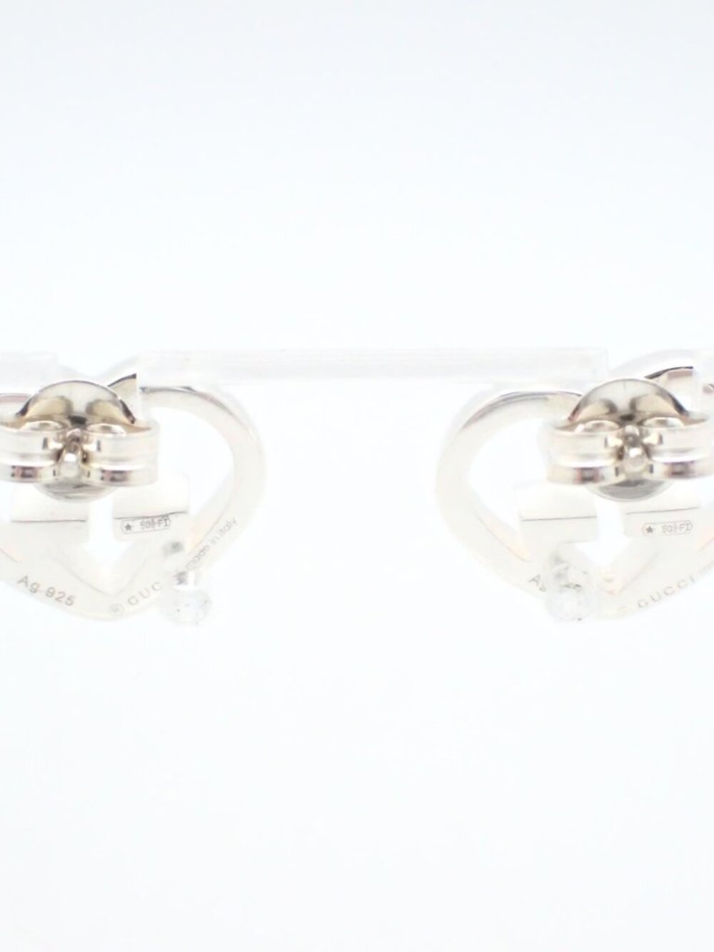 Gucci Heart Earrings 925 - Picture 2 of 3